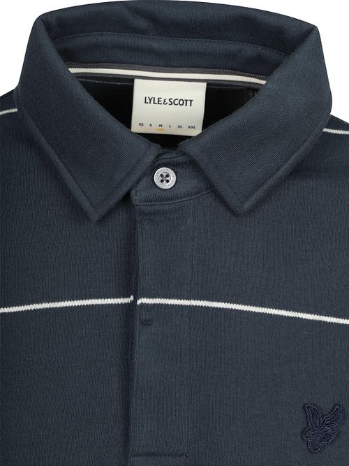 Koszulka polo Lyle & Scott Rugby w paski w kolorze granatowym Product / Detail