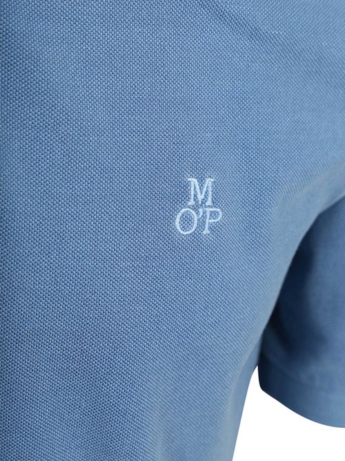 Koszulka polo Marc O'Polo z piki w kolorze niebieskim Provincial Blue Product / Detail