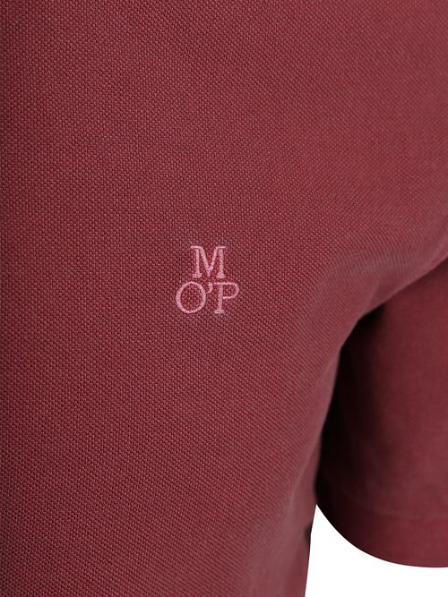 Koszulka polo Marc O'Polo z tkaniny piqué w kolorze czerwonym acai Product / Detail