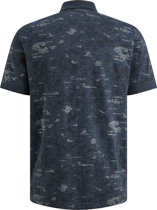 Koszulka polo PME Legend Slub Jersey w kolorze granatowym Product / Achterkant