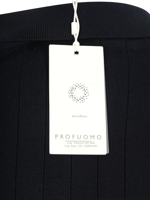 Koszulka polo Profuomo Dropneedle z długim rękawem w kolorze granatowym Product / Detail