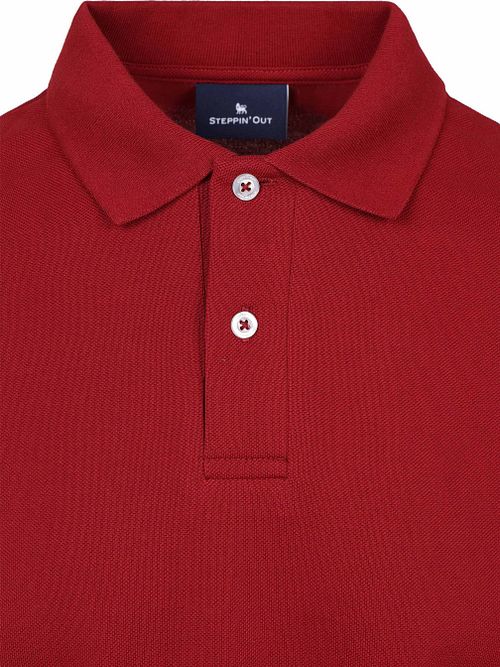 Koszulka polo Steppin' Out Piqué w kolorze bordowym Product / Detail