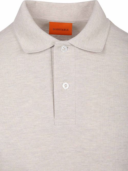 Koszulka polo Suitable MEL Piqué w kolorze piaskowym Product / Detail
