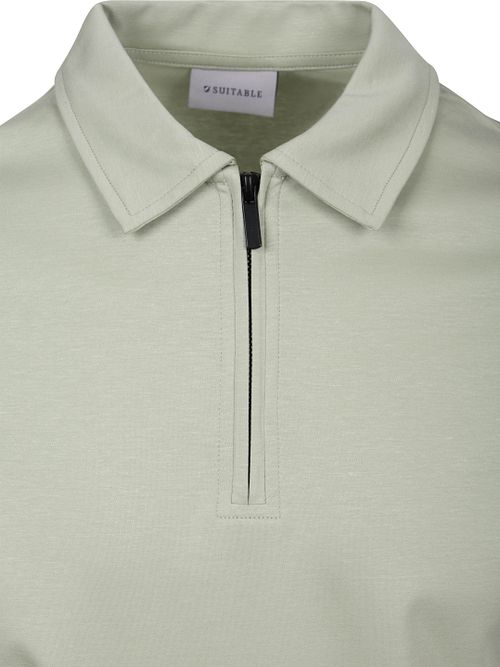 Koszulka polo Suitable Silky w kolorze jasnozielonym Product / Detail