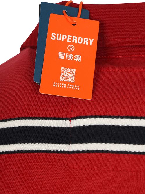 Koszulka polo Superdry Rugby w stylu vintage w czerwone paski Product / Detail