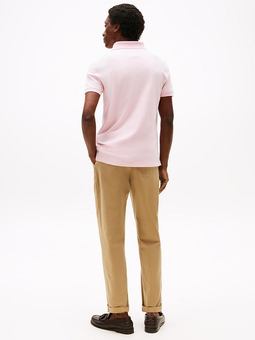 Koszulka polo Tommy Hilfiger 1985 w kolorze różowym Model / Achterkant