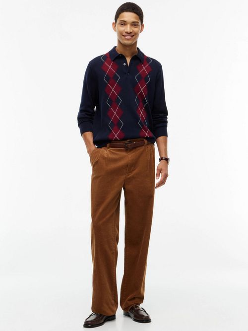 Koszulka polo Tommy Hilfiger z długim rękawem w kratę Model / Voorkant
