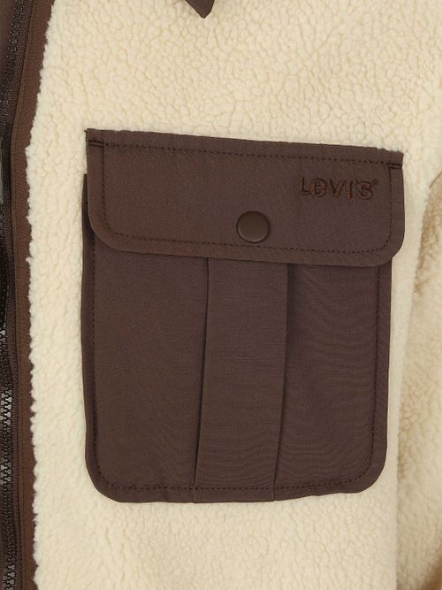 Kurtka Levi's Sherpa z polaru w kolorze ecru Product / Detail