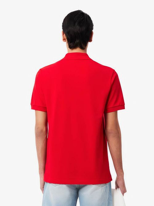 Lacoste Pikétröja Breathable Röd Model / Achterkant
