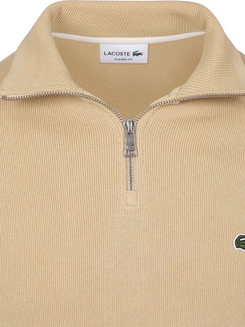 Sweter Lacoste z zamkiem w kolorze beżowym Product / Achterkant
