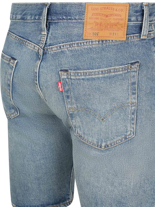 Levi's 501 Denim Shorts Mid Blå Product / Achterkant