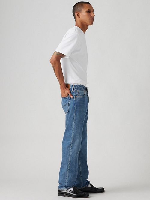 Levi's Pantalon 501 Mid Bleu NSS Model / Zijkant