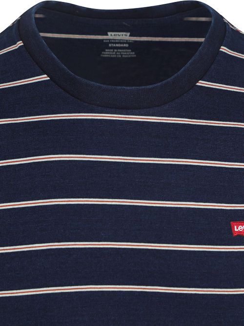 Levi's T-shirt Navy Stribet Product / Detail