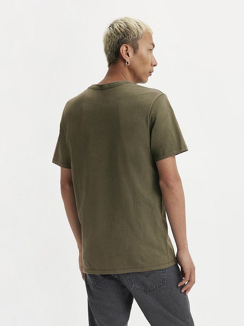 Levi's T-skjorte Original Mørkegrønn Model / Achterkant