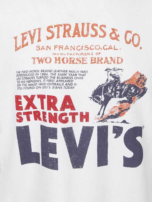 Levi's T-skjorte Vintage Grafisk Arkivplakat Hvit Product / Detail