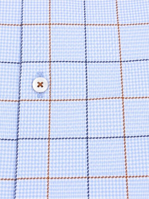 Olymp Luxor Overhemd Multicheck Blauw Product / Detail