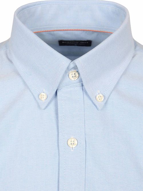 Steppin' Out Short Sleeve Overhemd Oxford Yale Lichtblauw Product / Detail
