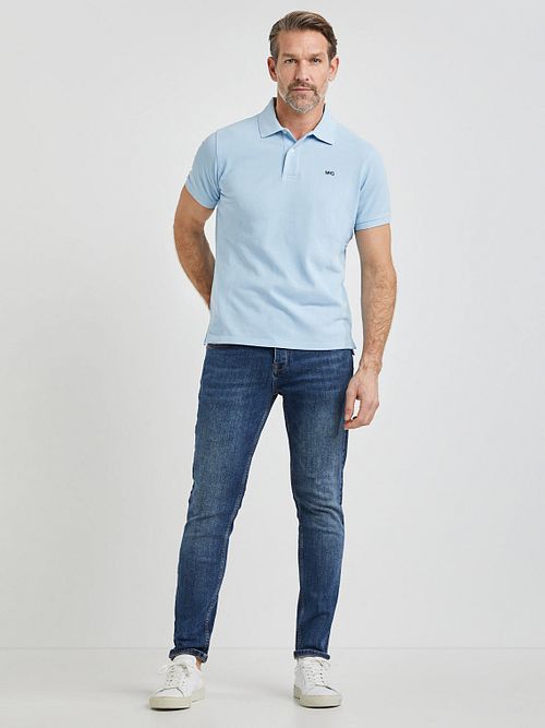 McGregor Piqué Polo Lichtblauw Model / Voorkant