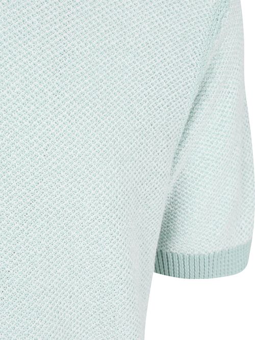 BOSS Knitted T-shirt Kantonio Aqua