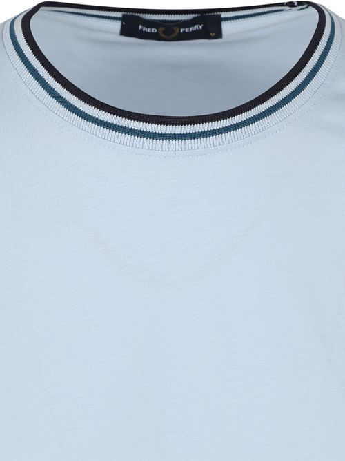 Fred Perry M1588 Twin Tipped T-shirt Licht blauw Product / Detail