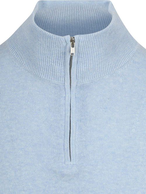 Steppin' Out Half-Zip Trui Colin Lichtblauw Product / Detail