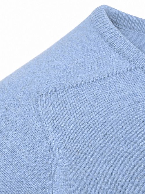 William Lockie Lambswool Glacier Blue