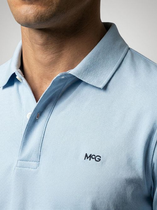 McGregor Piqué Polo Light Blue Model / Detail