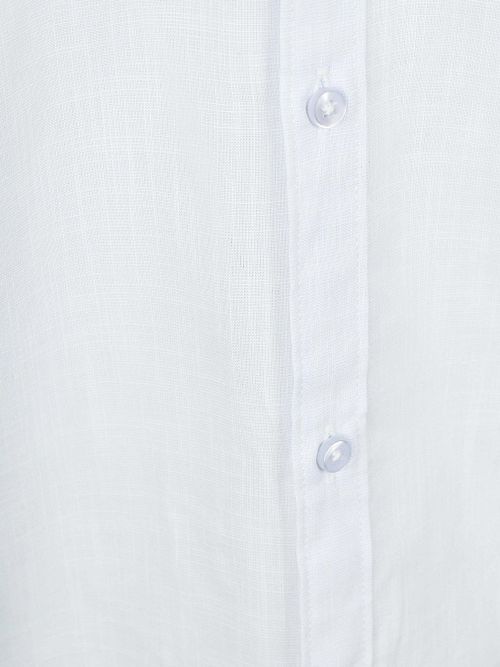 Suitable Short Sleeves Shirt Cotton Slub Light Blue Product / Detail