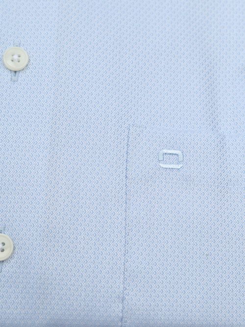 Olymp Luxor Shirt Diamond Structure Light Blue Product / Detail