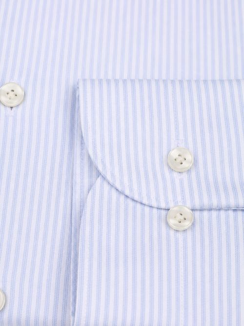 Profuomo Twill Shirt Stripes Light Blue Product / Detail