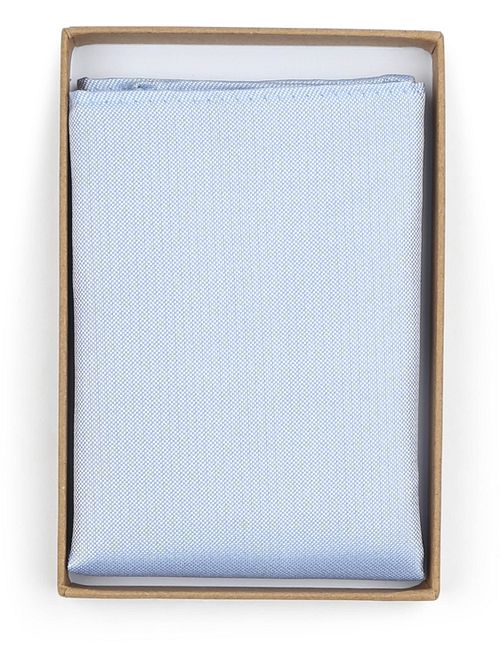 Suitable Silk Pocket Square Light Blue