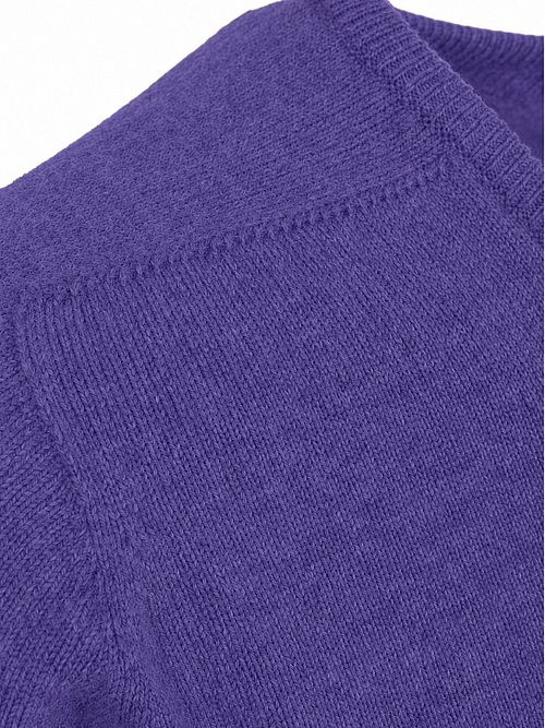 William Lockie V-hals Ull Heliotrope