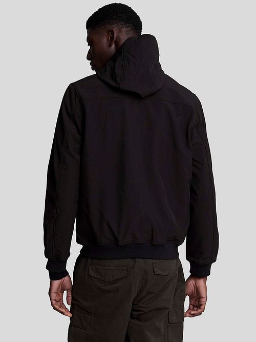 Lyle & Scott Jacka i Softshell-fleece Svart Model / Achterkant