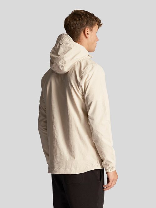 Beżowa kurtka na zamek Lyle & Scott Model / Achterkant