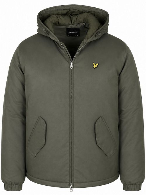 Lyle & Scott Plussize Jacket Hooded Olive