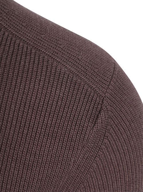 Sweter Lyle & Scott z prążkowanej dzianiny w kolorze brązowym Product / Detail