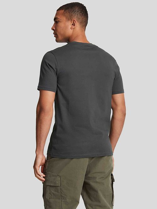 Lyle and Scott T-shirt i enkle grå nuancer Model / Achterkant