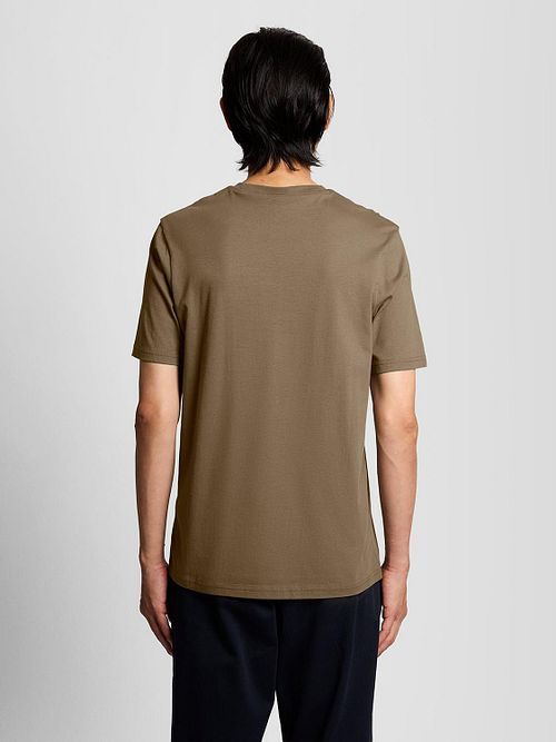 Lyle and Scott T-shirt Ash Grøn Model / Achterkant
