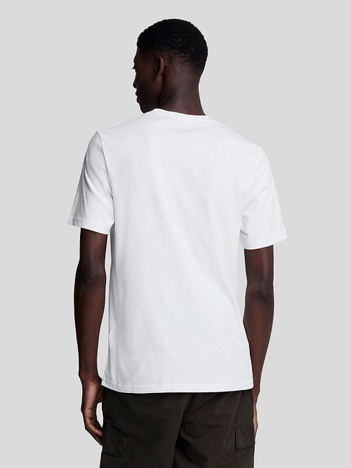 Lyle og Scott T-skjorte Plain Hvit Model / Achterkant