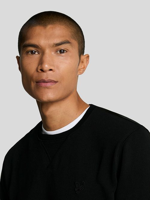 Lyle & Scott Trøje Sort Model / Detail