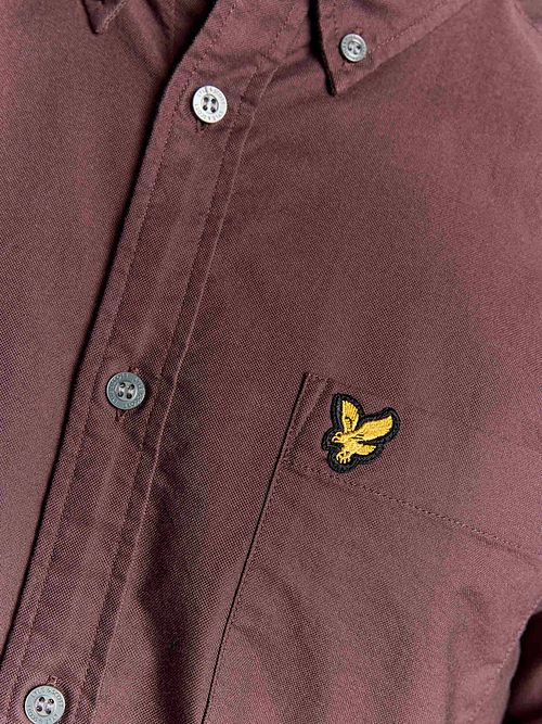 Lyle & Scott Shirt Plain Oxford Bordeaux Product / Detail