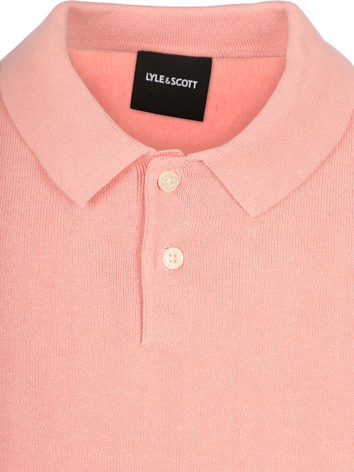 Lyle & Scott Strick-Poloshirt Grapefruit Rosa Product / Detail