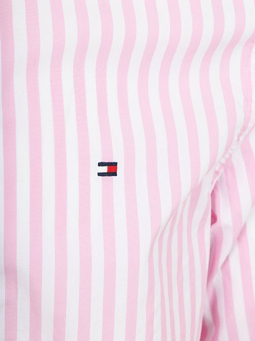 Tommy Hilfiger Poplin Skjorte Stribe Rosa