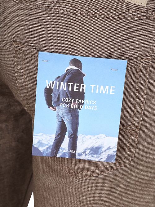 Mac Bukser Arne Melange Brun Product / Detail