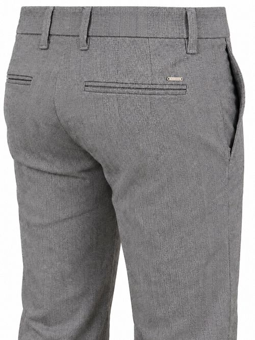 Mac Trousers Lennox Herringbone Grey