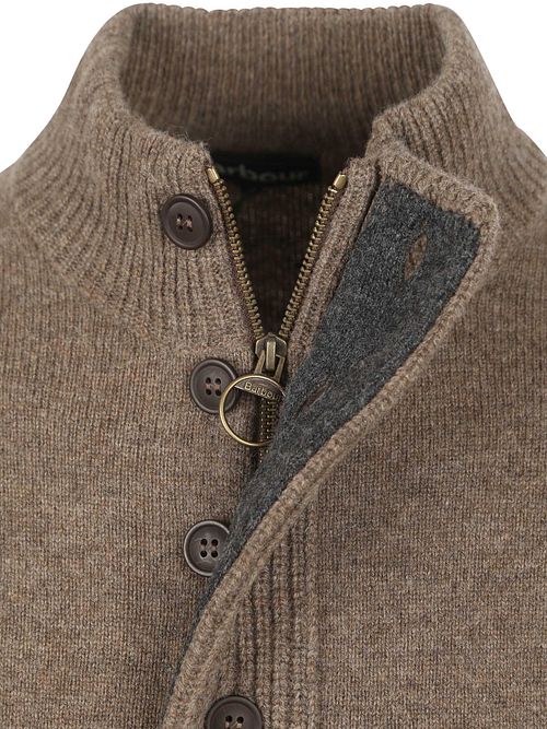 Maglione Barbour Mocker in lana taupe Product / Detail