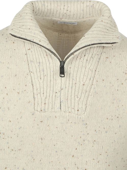 Maglione Half Zip McGregor in misto lana d’agnello écru Product / Detail