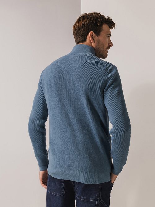 Maglione Half Zip State Of Art blu Model / Achterkant