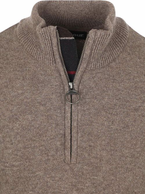 Maglione in lana Barbour Half Zip color taupe Product / Detail