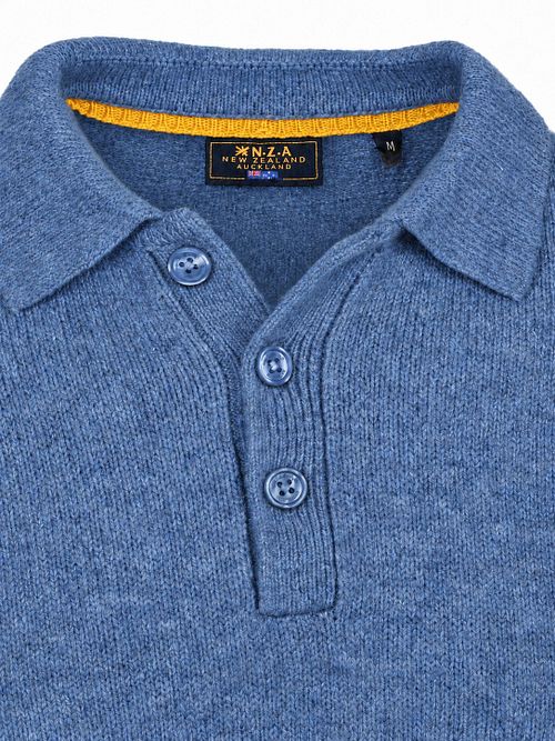 Maglione NZA Dobson in misto lana blu Product / Detail
